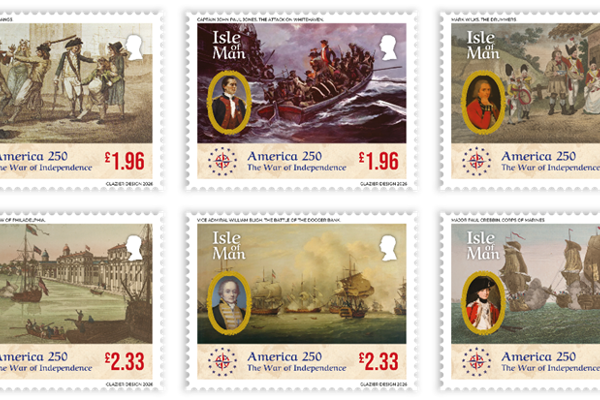 Stamps mark Manx connection to US War of Independence 