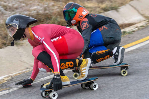 Final day of downhill skateboard racing