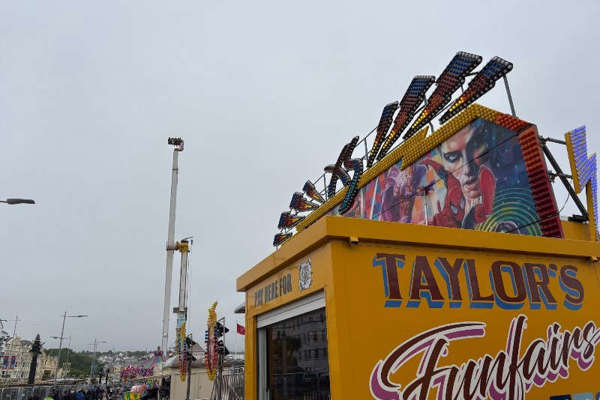 Prom walkway closures for funfair set-up