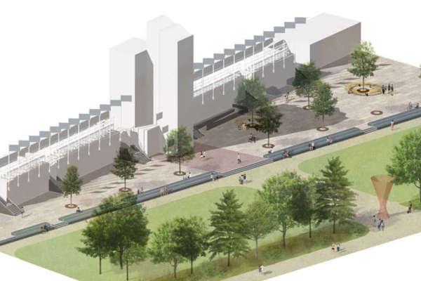 Could the Grandstand be getting a new entrance plaza?