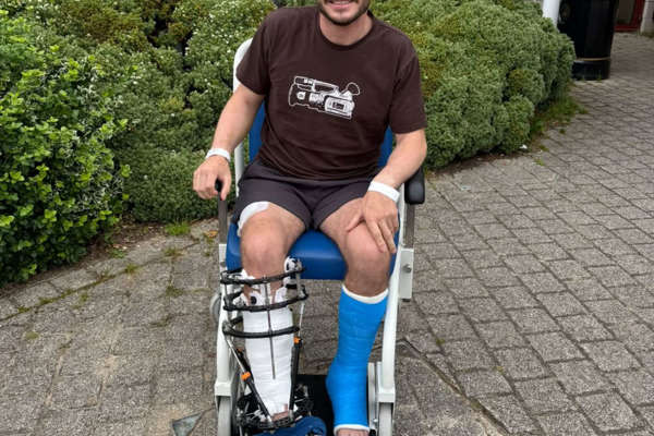 Manx TT rider gives injury update after homecoming