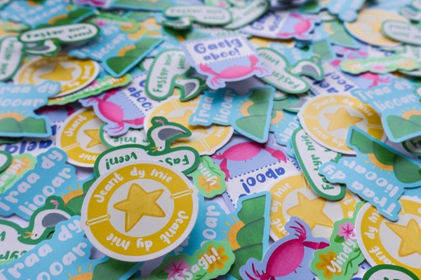 Culture Vannin funds collection of Manx-language stickers