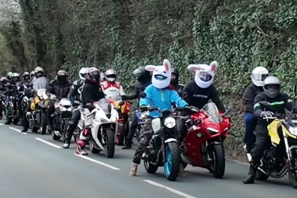 Hundreds take part in Easter charity motorbike ride for Hospice Isle of Man