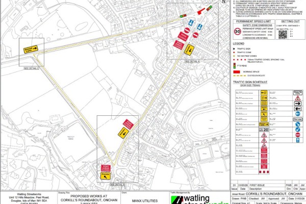 Roadworks planned for 'several weeks' in Onchan