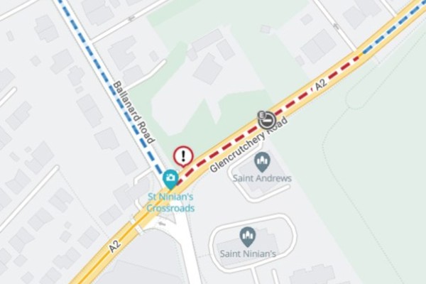 Glencrutchery Road to close to northbound traffic