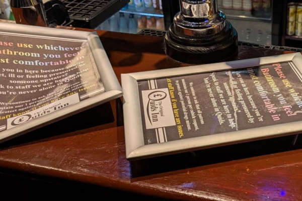 Pub hits out after vandals attack inclusivity signs