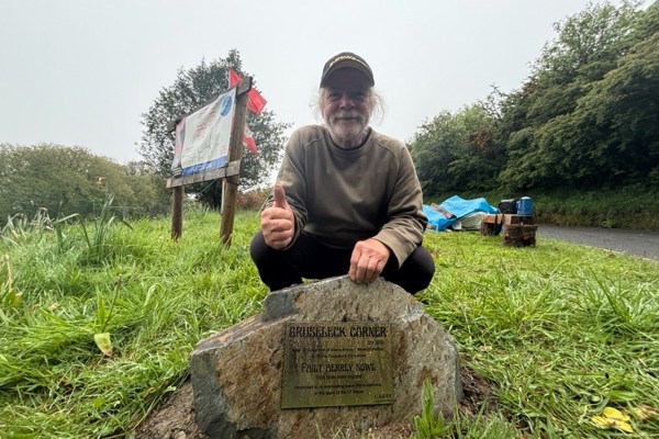 Klaus Krumpl receives 'everlasting Manx welcome' at Gruseleck Corner 