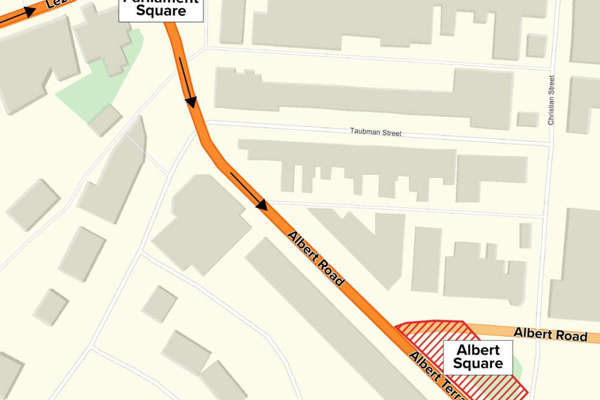 Map shows Ramsey's new restricted area after TT practice crash