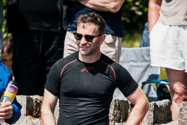 Michael Evans not seriously injured after practice session crash