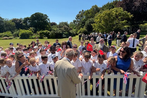"He enjoyed hearing the Manx national anthem!": King greets guests at Government House