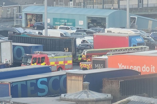 Emergency services responding to incident at Douglas Port
